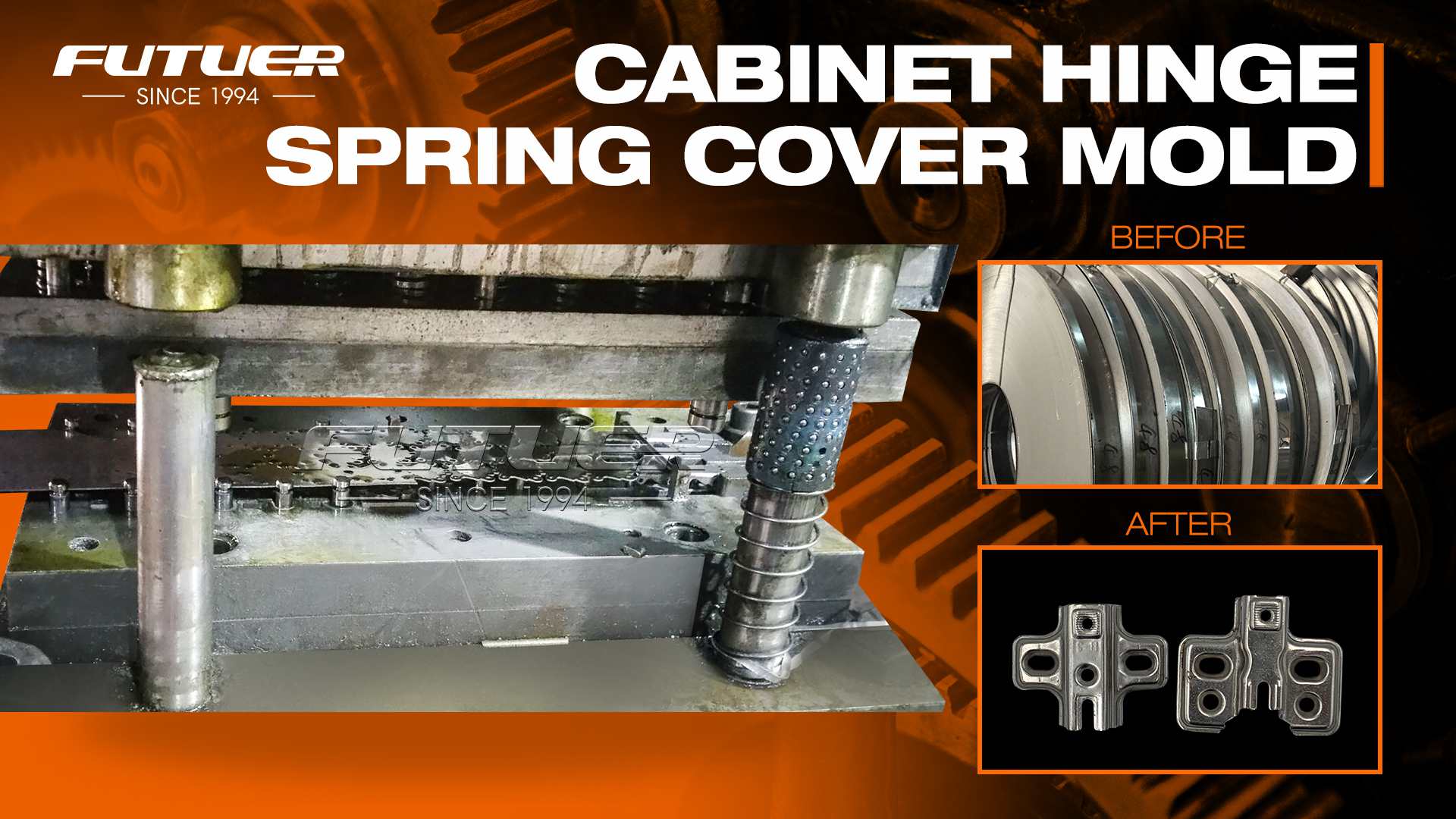 Cabinet hinge-Spring Cover mold