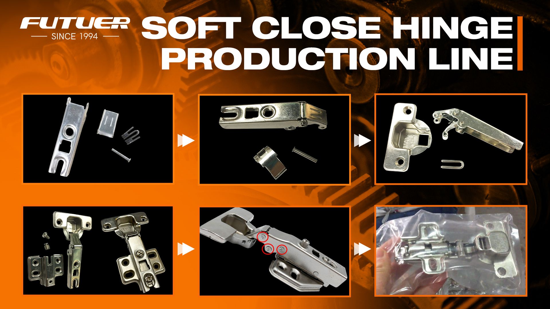Ordinary hinge semi-automatic production line